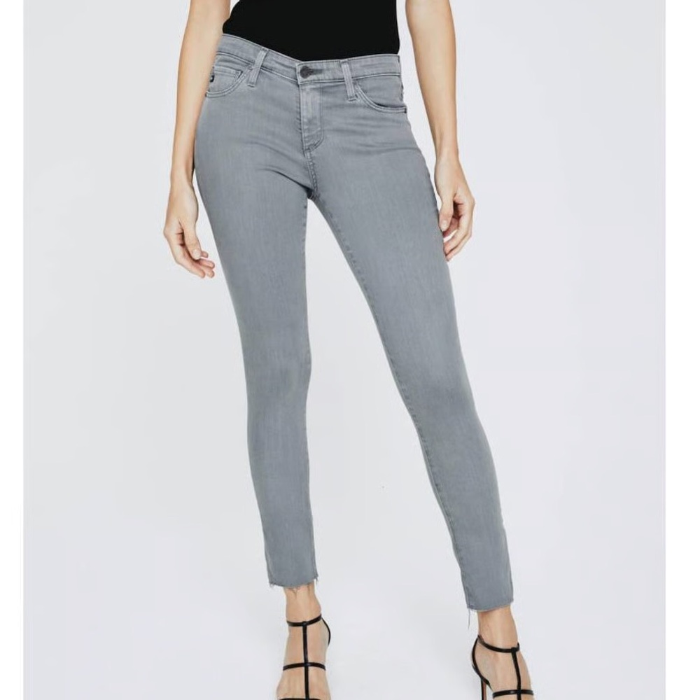 AG The Legging Super Skinny Ankle South Gate Gray Denim Jean Size 27